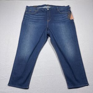 7 for All Mankind Jen7  Jeans Women Plus Size 28 Ankle Straight Dark Wash‎ NWT